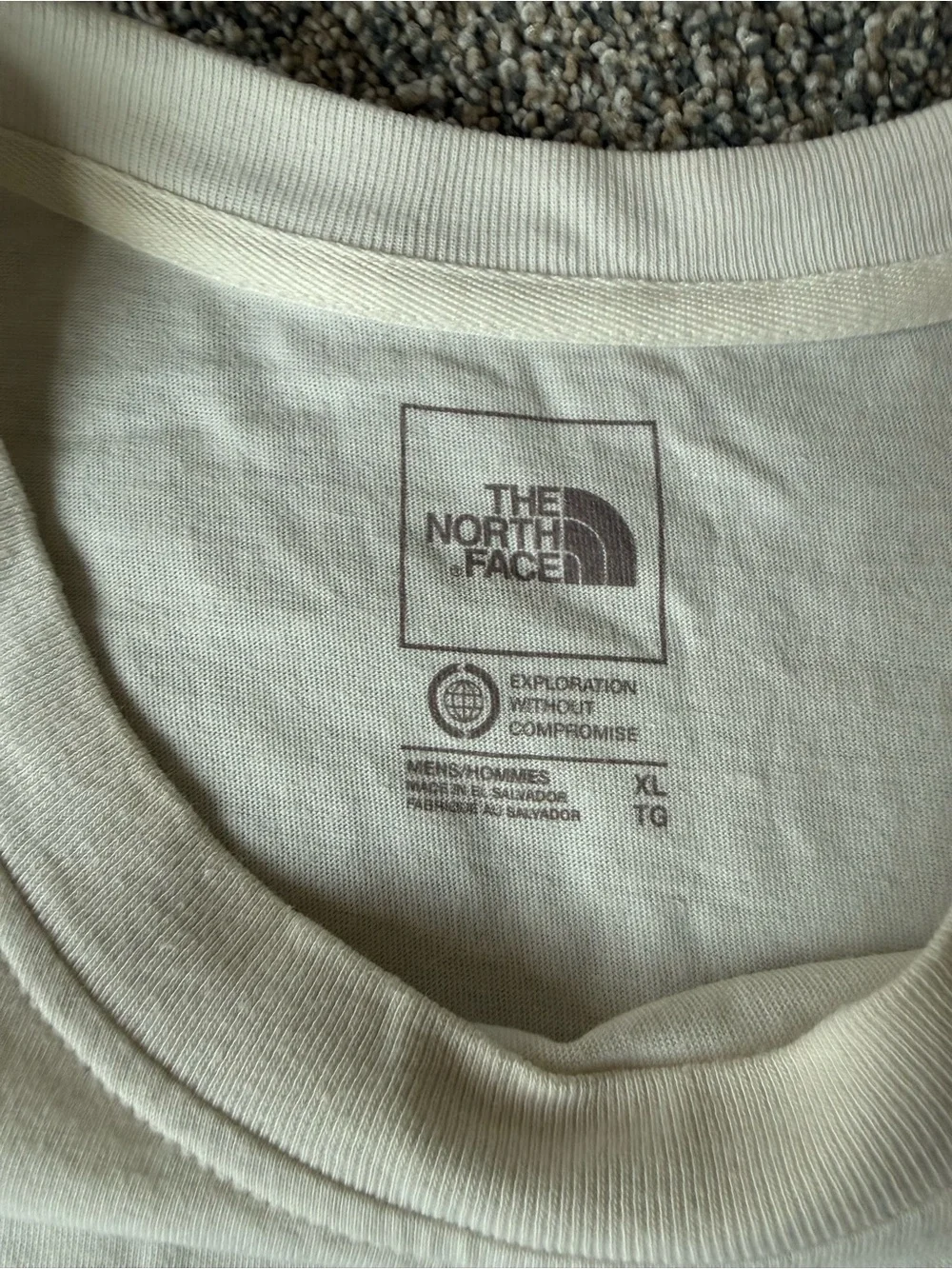 The North Face White Short-Sleeve Crew Tee with Subtle Logo